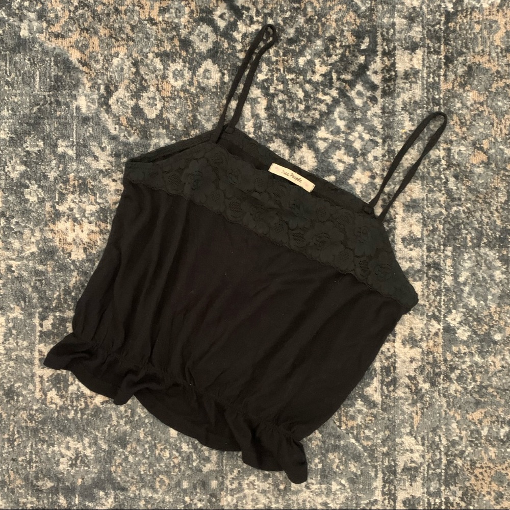 LAST CALL ⭐️ Free People Cropped Black Top - Picture 3 of 7